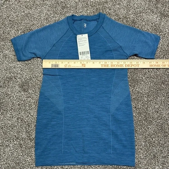 NWT Sweaty Betty London athlete seamless t-shirt stellar blue XS - Picture 5 of 8